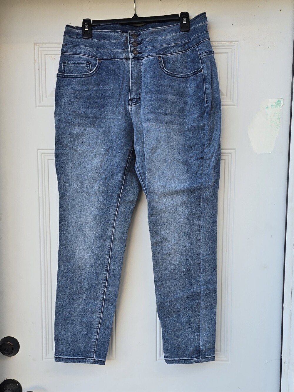Royalty For Me Straight Leg Jeans in Blue Waist 14